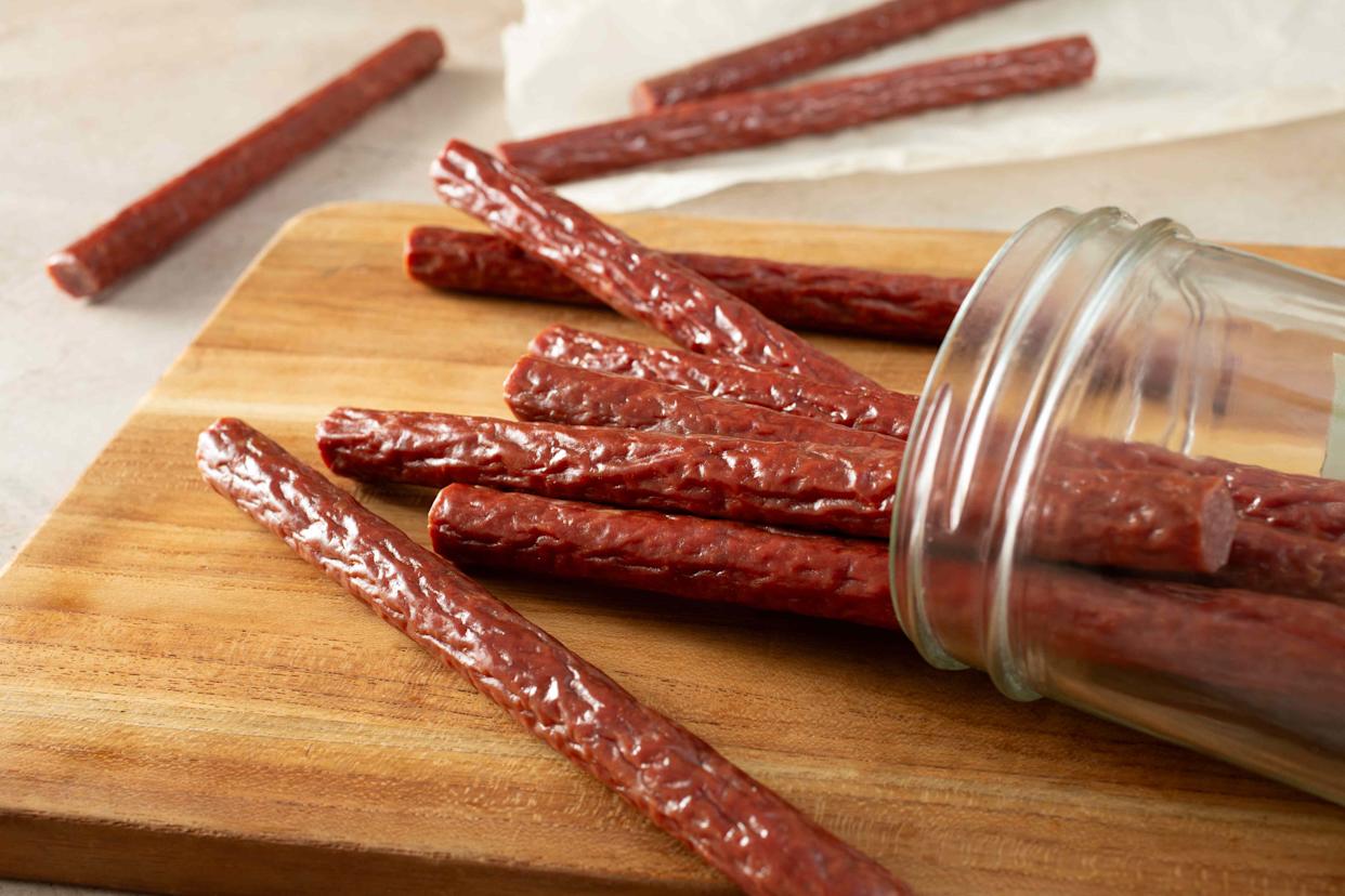Beef jerky and jerky are considered processed meat. Credit: Photos by Tonelson/Getty Images