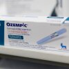 A box of Ozympic at a pharmacy on Aug. 6, 2025 in Los Angeles.