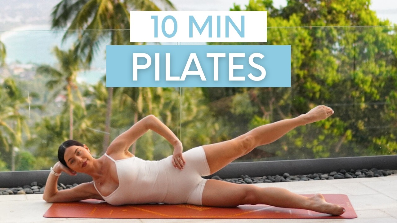 10 Minute Express Pilates Workout || At-Home Mat Pilates (Moderate) - YouTube