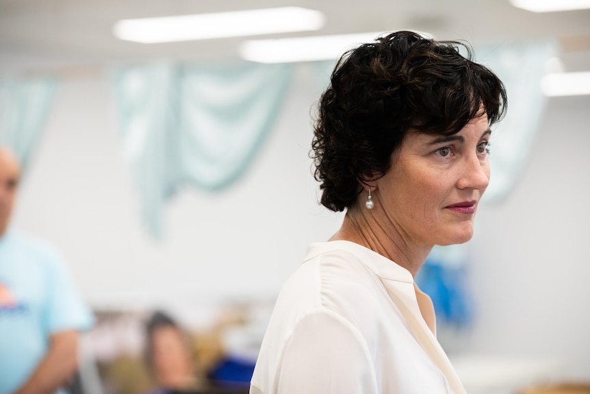 Kate Cheney sees something off camera.