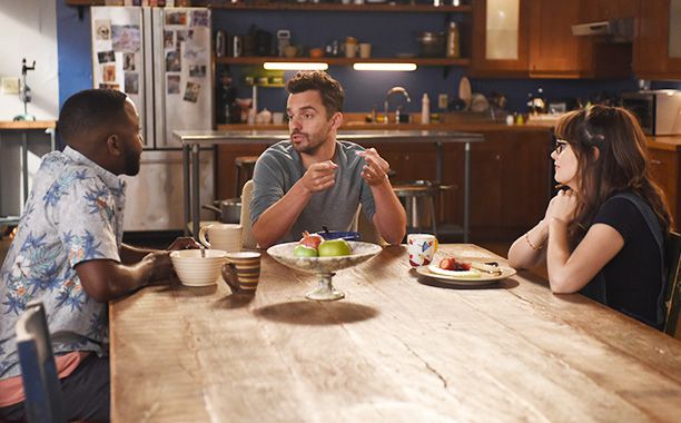 Scheduling Matters: Winston, Nick and Jess have breakfast at 'New Girl'