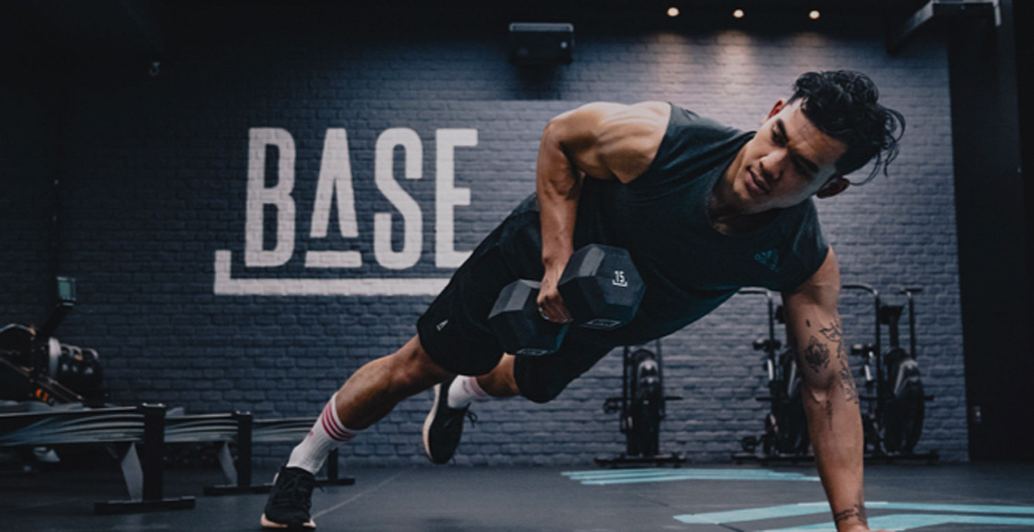A man is training at Base Bangkok. (Photo: Jack Thomas)