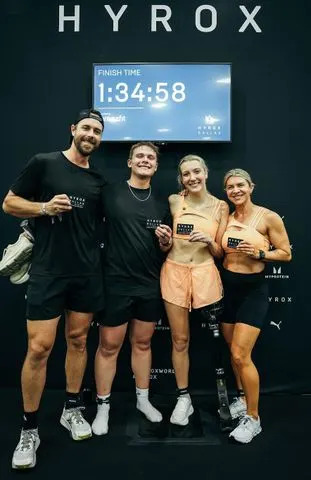 Kennedy Bingham and her husband and friends during Heroics Credit: Kennedy Bingham