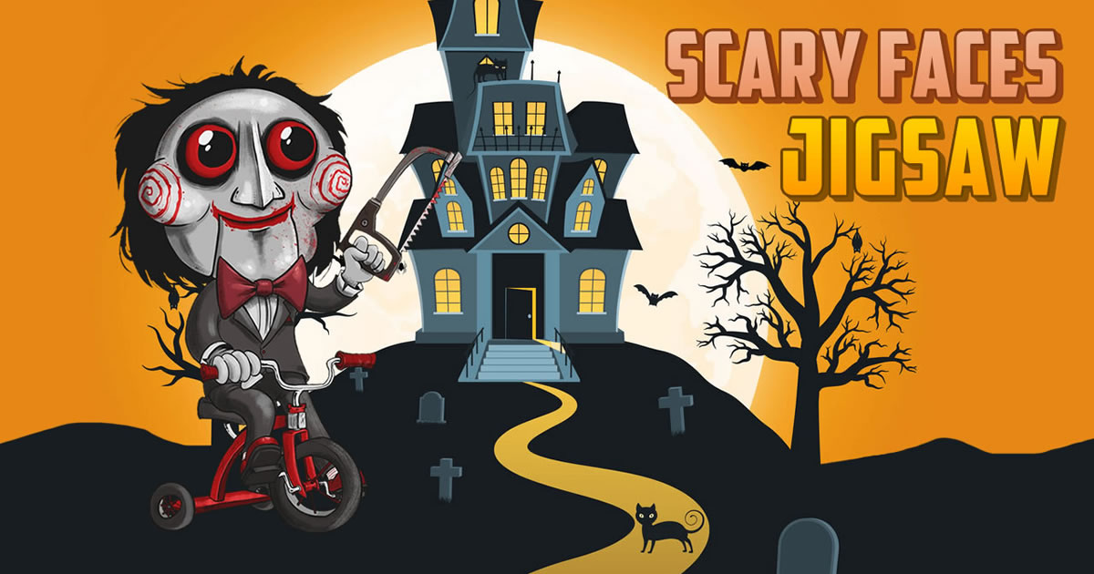 Image Scary Faces Jigsaw